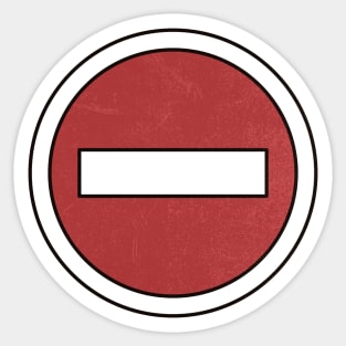 Parasyte Shinichi Izumi - No Entry Sticker